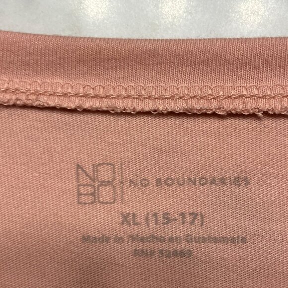 No Boundaries Womens Juniors Long Sleeve Light Pink T-Shirt Extra Large XL - Picture 2 of 6